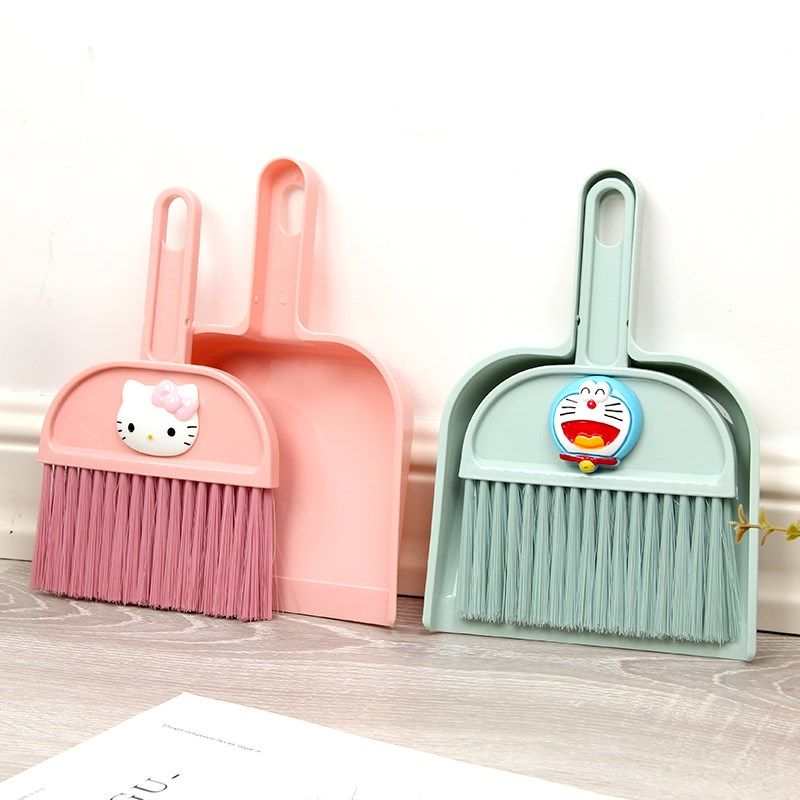 迷你簸箕扫把可爱卡通桌面小扫帚刷子键盘刷桌面垃圾清洁簸箕套装,家庭/个人清洁工具,桌面清洁套装,淘宝优惠券,粉丝福利购,淘宝优惠卷