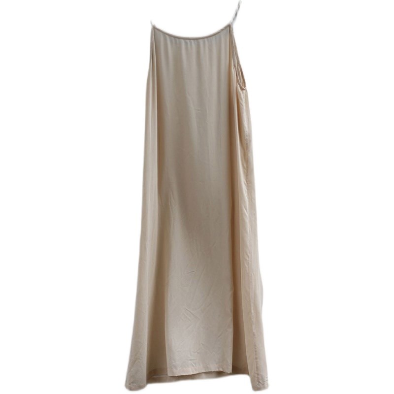 全棉内搭吊带裙打底裙女百搭中长款棉绸防透宽松文艺吊带连衣裙夏