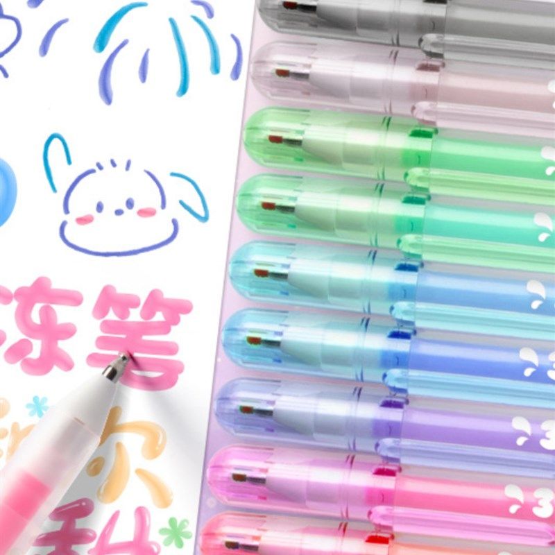 果冻笔闪光笔3d立体手帐笔学生用网红彩色手帐笔笔芯标记笔划重,文具电教/文化用品/商务用品,马克笔,淘宝优惠券,粉丝福利购,淘宝优惠卷