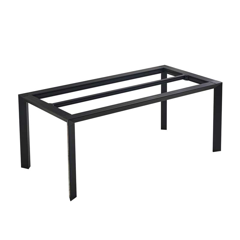 意式铝合金餐桌腿岩板大理石实木大板支架腿书桌会议桌台架可定制