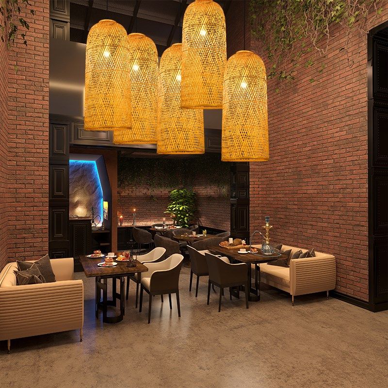 竹灯禅意竹编吊灯新中式灯笼酒店民宿茶楼梯饭店日式竹艺编织灯罩,家装灯饰光源,酒店/宴会厅/餐饮吊灯,淘宝优惠券,粉丝福利购,淘宝优惠卷