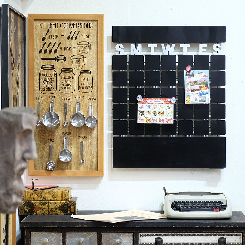 美式怀旧创意衣架造型铁艺黑板壁饰客厅餐厅民宿软装壁挂花园装饰