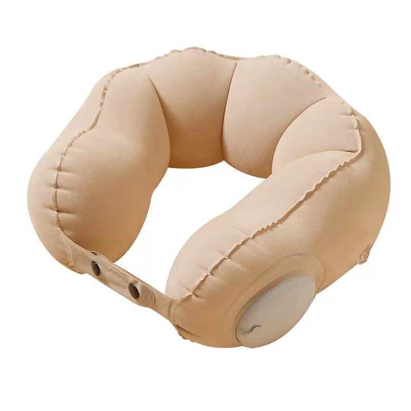 植绒单色按压式充气u型枕,床上用品,U型枕/便携枕,淘宝优惠券,粉丝福利购,淘宝优惠卷