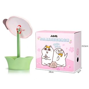 化妆镜双面镜子风少女心桌面家用可立宿舍学生梳妆镜 小刘鸭台式