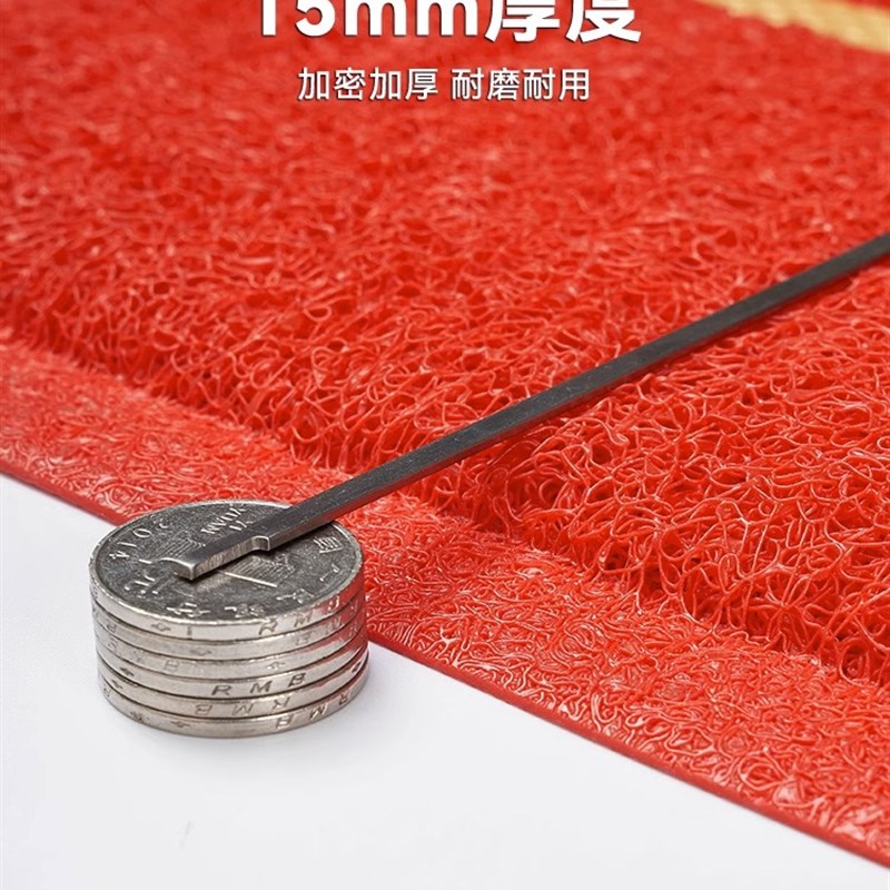 欢迎光临进门地毯迎宾门垫防滑商铺酒店门口地垫商用脚垫定制logo