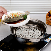 小蒸锅迷你锅加厚汤奶锅小锅子 双耳火锅家用电磁炉 不锈钢锅老式