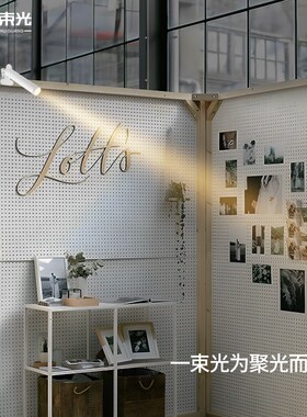 一束光聚光射灯夹子灯插电led卧室茶室氛围博物馆白光6000K补光灯