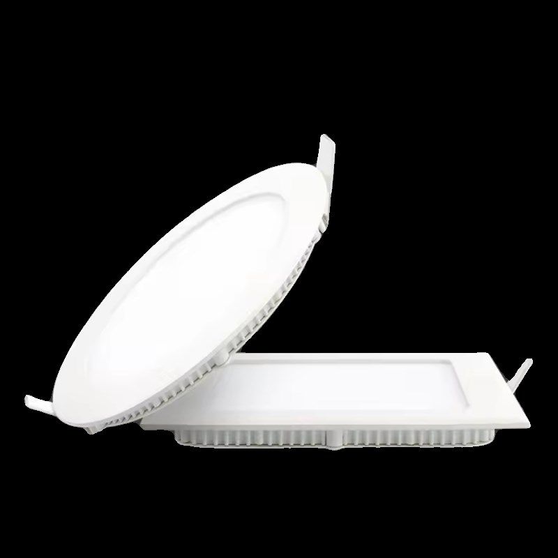 压铸面板灯嵌入式暗装吸顶筒灯AC85-265V超薄圆形正方形LED厨卫灯,家装灯饰光源,LED球泡灯,淘宝优惠券,粉丝福利购,淘宝优惠卷