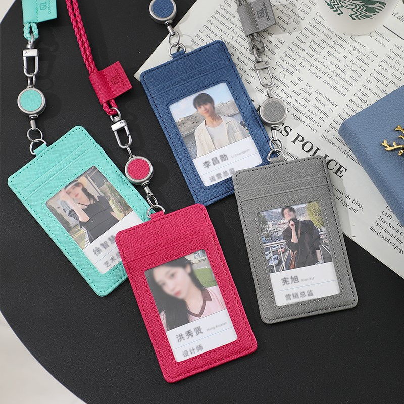 便携高级颈挂卡套禁伸缩扣带挂绳识别证工牌胸牌证件交通门禁卡套