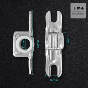 地弹簧玻璃门夹上夹下夹七字夹曲夹头一字夹轴芯地璜无框门配件