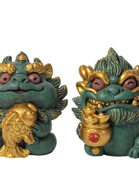 新中式瑞兽祝福状元探花送考生学生小众精致礼品书房桌面装饰摆件