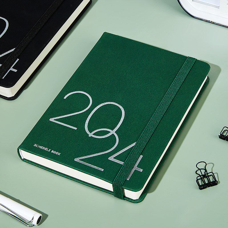 2024下半年日程本一日一页高档商务办公工作笔记本本子365天时间