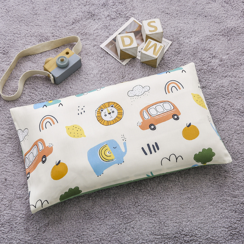 全棉儿童枕芯四季通用纯棉枕套可爱幼儿园宝宝小孩枕头3-6岁以上