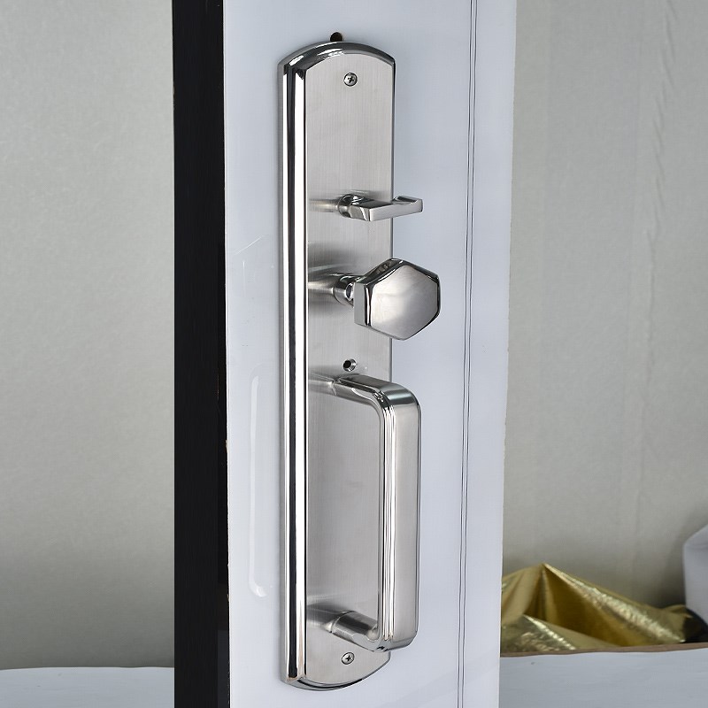 304不銹鋼入戶門鎖香港澳門屋苑雙開鎖實木門村屋洋樓簡約機械鎖