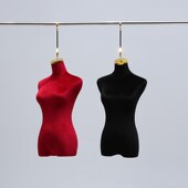 悬挂婚纱女模特半身女装 店橱窗吊挂钩假人婚纱模特展示架 吊模服装