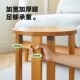 实木凳子家用小板凳客厅圆凳矮凳卧室床头柜茶几创意可叠放组合凳