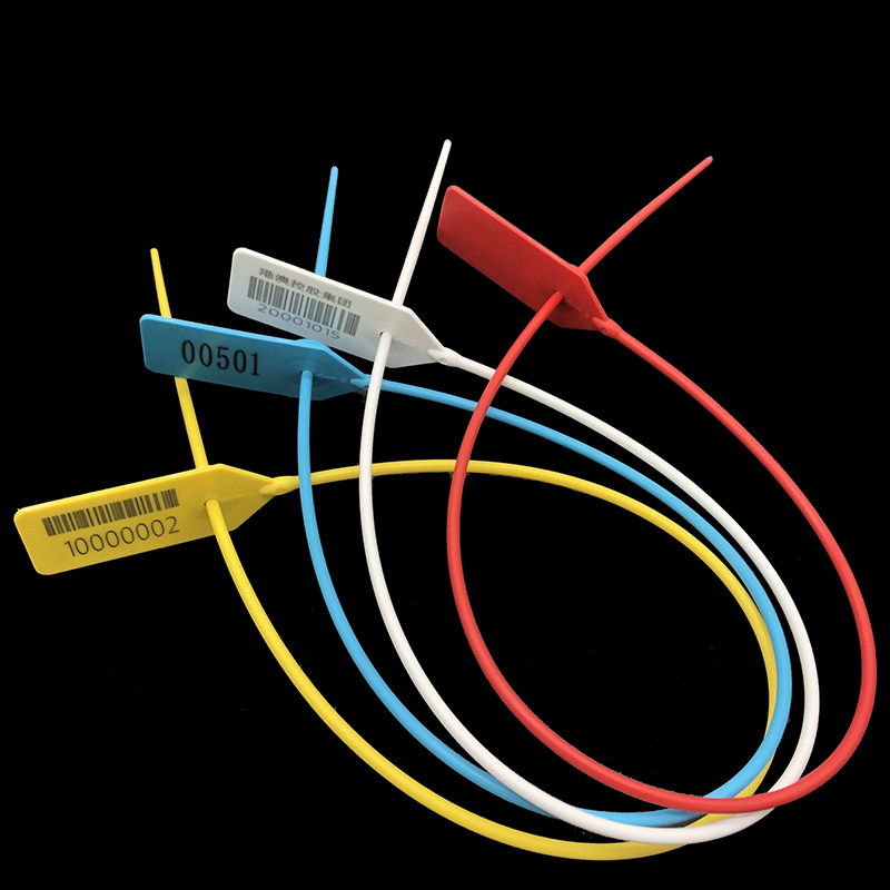 塑料标签园林苗木封签锁扣号苗吊牌物流防盗铅封海钓围树扎带加长