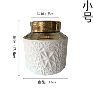 复古陶瓷花瓶摆件家居装 销2023欧式 饰品客厅电视柜储物罐花瓶花器