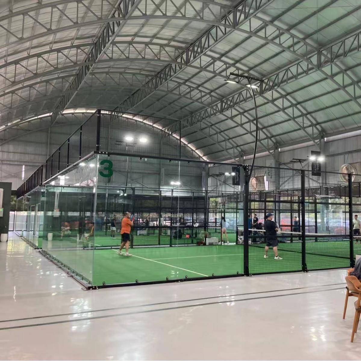 p草addle tennis板球运动0米20米带顶棚Padel 1court帕德网场球坪