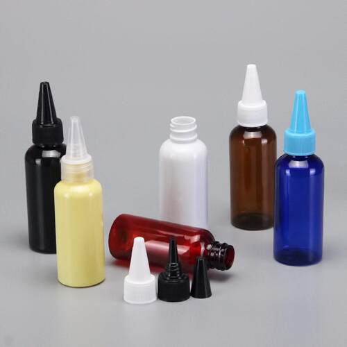 尖l嘴 PET塑颜料透明密封挤压 料油墨装 0ml 5AEG0m分 100ml