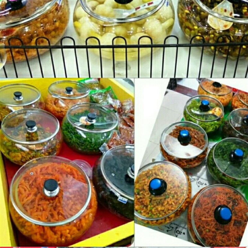 新泡菜坛子加厚摆摊酸野玻璃缸带盖玻璃缸泡菜坛子咸菜罐超市家用