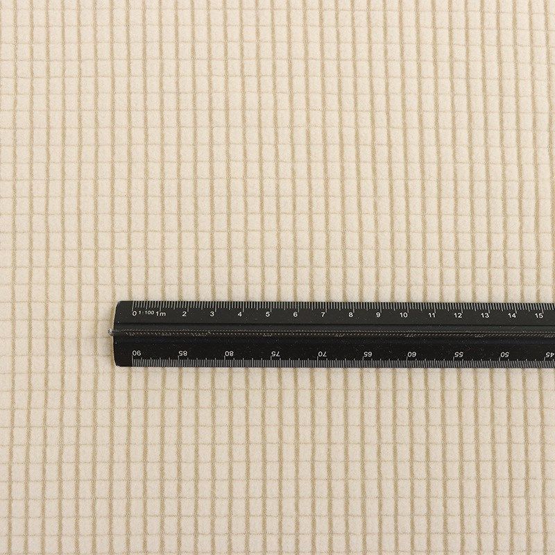 大量现货190g氨涤弹力菠萝格提花摇粒绒沙发套抱枕玉米绒格子绒布