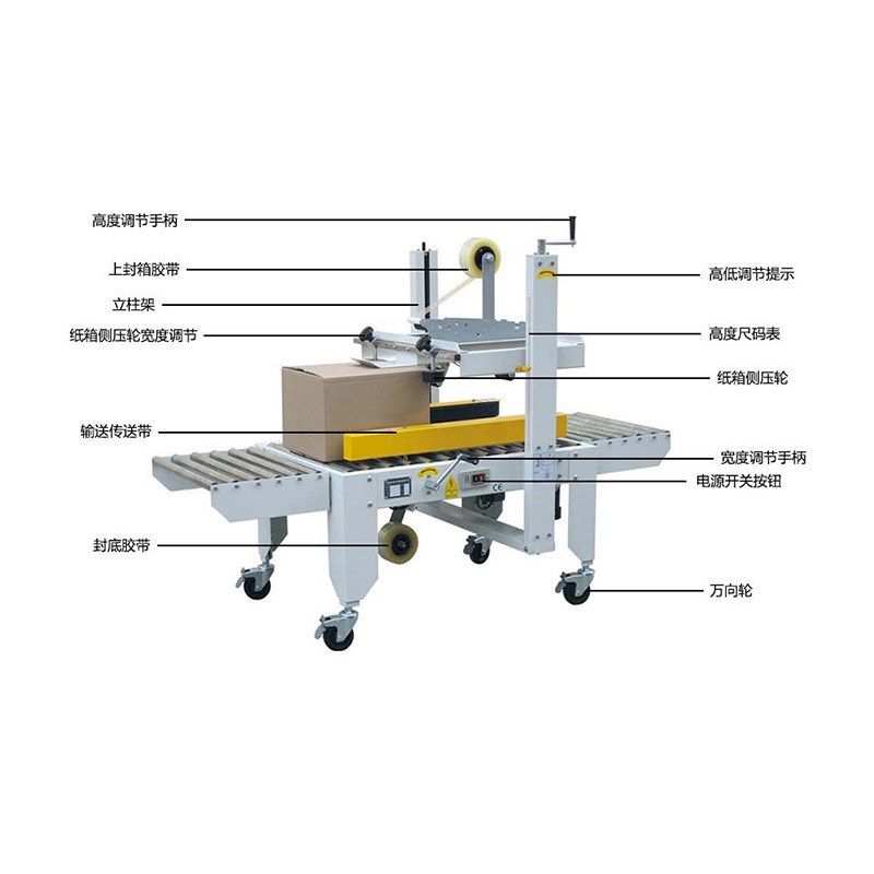 厂家供应全自动封口机小型封口机纸箱封箱机快递胶带纸箱封口