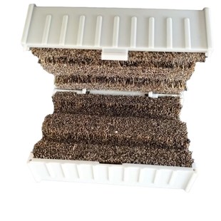 厂家双孔道刷子硬黑鬃毛纳米丝猪鬃毛文玩清理刷金刚菩提清理