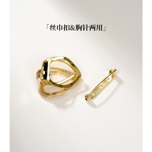 衣角打结扣多功能别针配饰 7Do气质爱心丝巾扣p精致胸针女韩版
