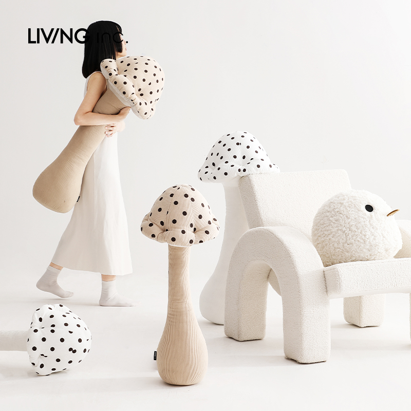 LIING inc.巨型蘑菇 可爱异形抱枕毛绒靠枕客厅沙发床in风创意