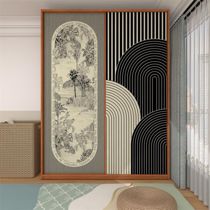 复古门纸自粘电梯门柜子入户门玻璃门推拉门改造膜翻新,家居饰品,软装墙贴,淘宝优惠券,粉丝福利购,淘宝优惠卷