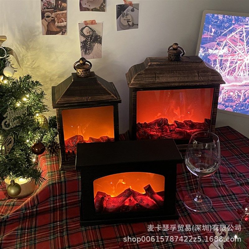 新款仿真火焰灯壁炉氛围灯小夜灯家用卧室台灯火炉桌面新年装饰灯,家装灯饰光源,LED球泡灯,淘宝优惠券,粉丝福利购,淘宝优惠卷
