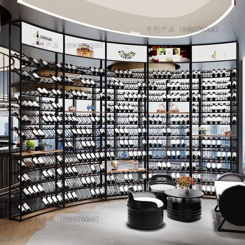 直形弯形酒架酒吧铁艺架陈列展示架咖啡工业风隔断酒架屏风展,商业/办公家具,红酒架/柜,淘宝优惠券,粉丝福利购,淘宝优惠卷