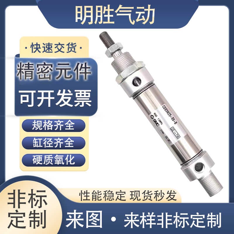 不锈钢小型J2B1-0-1-1-15-Z-RZ-B-W-XB迷你气缸单作用