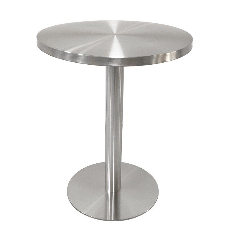 全金属小圆桌小餐桌餐饮店休闲组装圆形大师设计磨砂面,住宅家具,不锈钢/PVC餐桌,淘宝优惠券,粉丝福利购,淘宝优惠卷