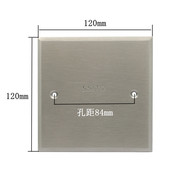 上海四通地插座盖板空白板防水加厚盲盖板店耐压填洞地插