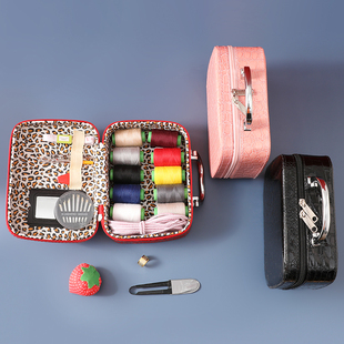 高端结婚陪嫁用阵线包缝衣缝补缝纫活工具装箱手缝针线盒大容量