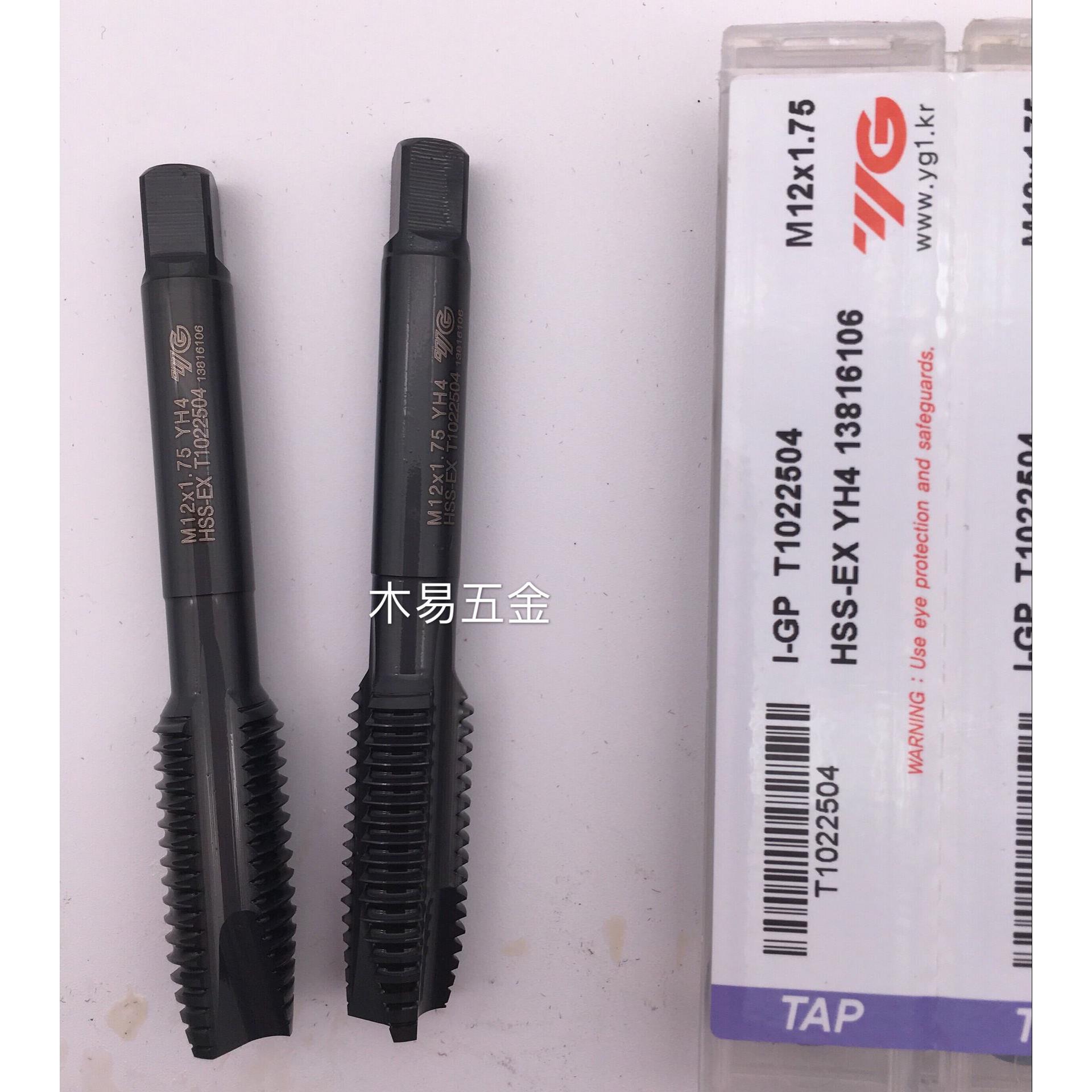 进口韩国YG黑色先端机用丝攻丝锥M14*2M16M18M20M2430钢件用T1022