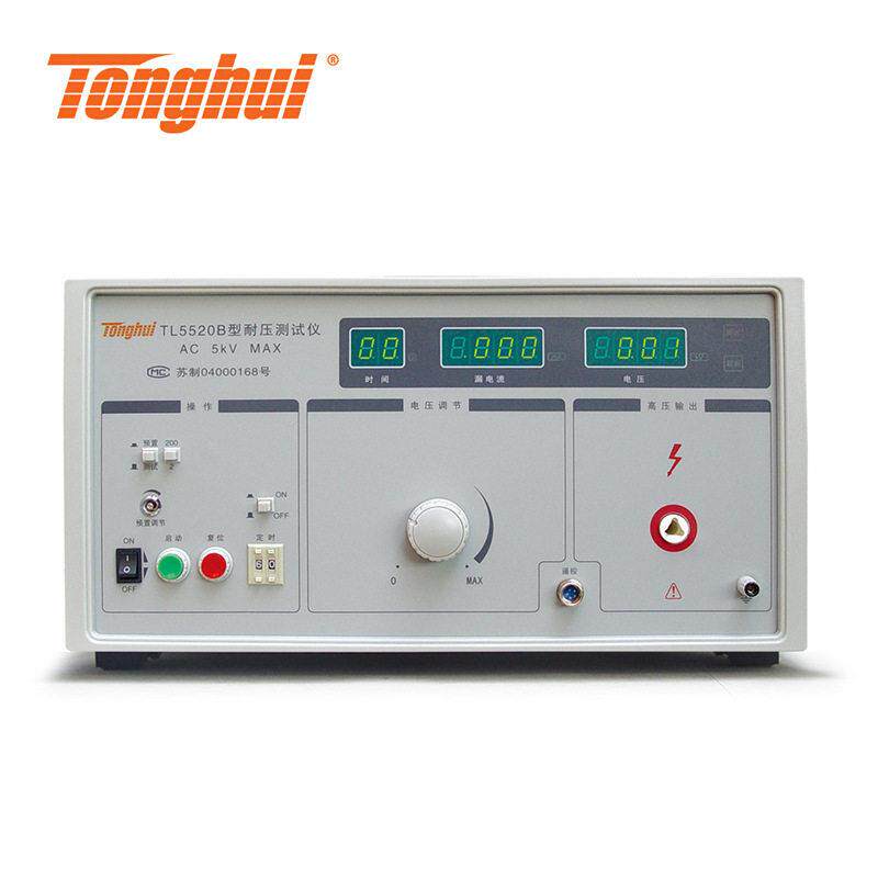 TonghuiTL5520B交流耐压测试仪TL5510A电气安规测试仪AC 5kV