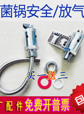 高压灭菌锅配件压力蒸汽消毒锅垫片/安全阀/排气阀/放气阀18L24L