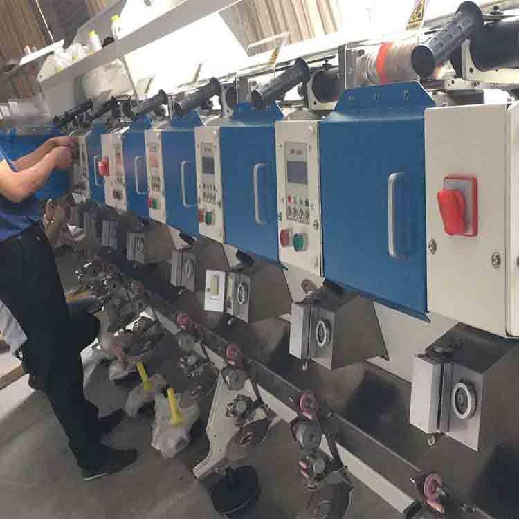 进鑫纺机高速打线机Y管缝纫线绕线机自主研发设计缝纫线制线设备