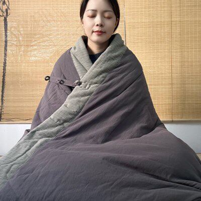 禅修多功能坐禅被打座垫棕垫打坐被二合一防滑落纯色蒲团可拆洗