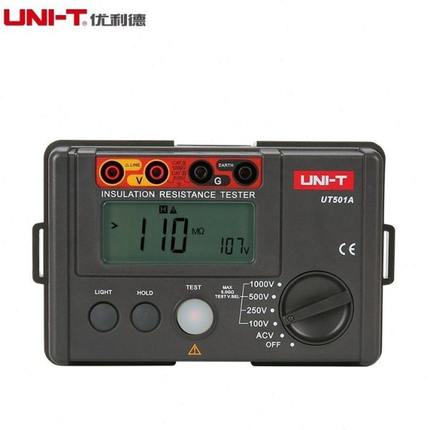 优利德绝缘电阻测试仪数字兆欧表250V/1000V/500v摇表UT501A/502A