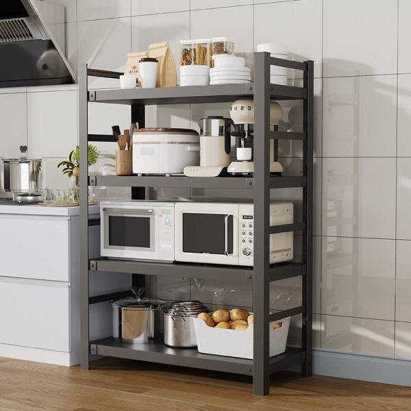 带围栏厨房置物架落地式多层微波炉架收纳架多功能烤箱锅架储物架,厨房/烹饪用具,微波炉置物架,淘宝优惠券,粉丝福利购,淘宝优惠卷