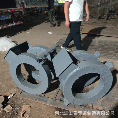 生产蒸汽管道滑动支架 长输低能耗蛭石隔热管托 导向固定隔热管托