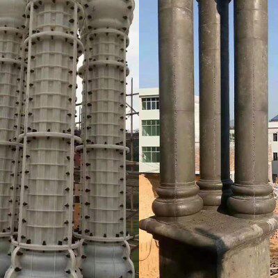 罗马柱模具光面圆柱圆形水泥小柱子模型欧式别墅大门建筑用模板