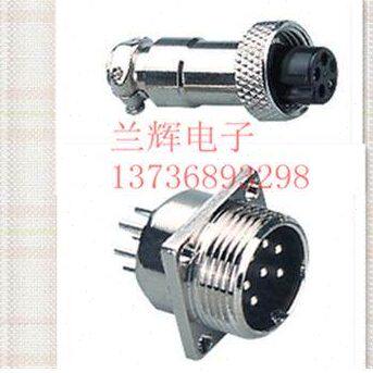 重强航空插 16M-5A-5H 5芯 M16 连接器 法兰盘GX16-5  16MM