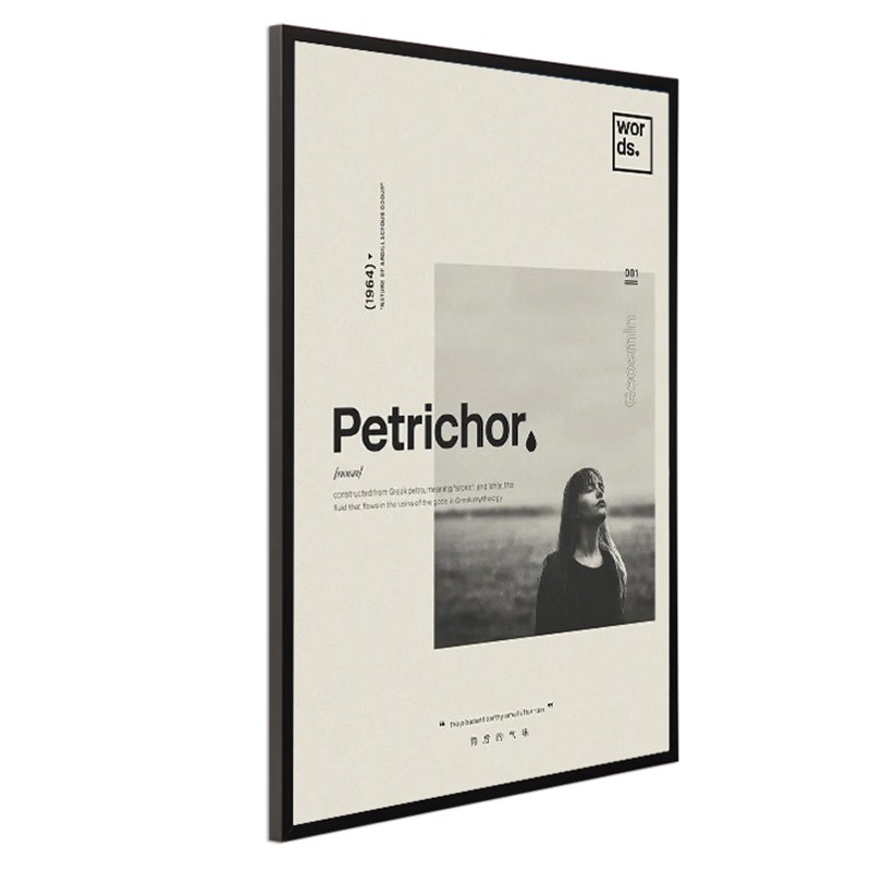 磁吸电梯海报框制度框窄边铝合金相框海报框写真框框画框