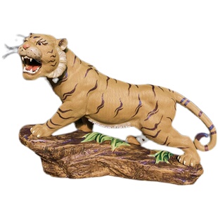 石湾公仔陶瓷老虎十二生肖家居玄关办公桌装饰品拜年商务礼品