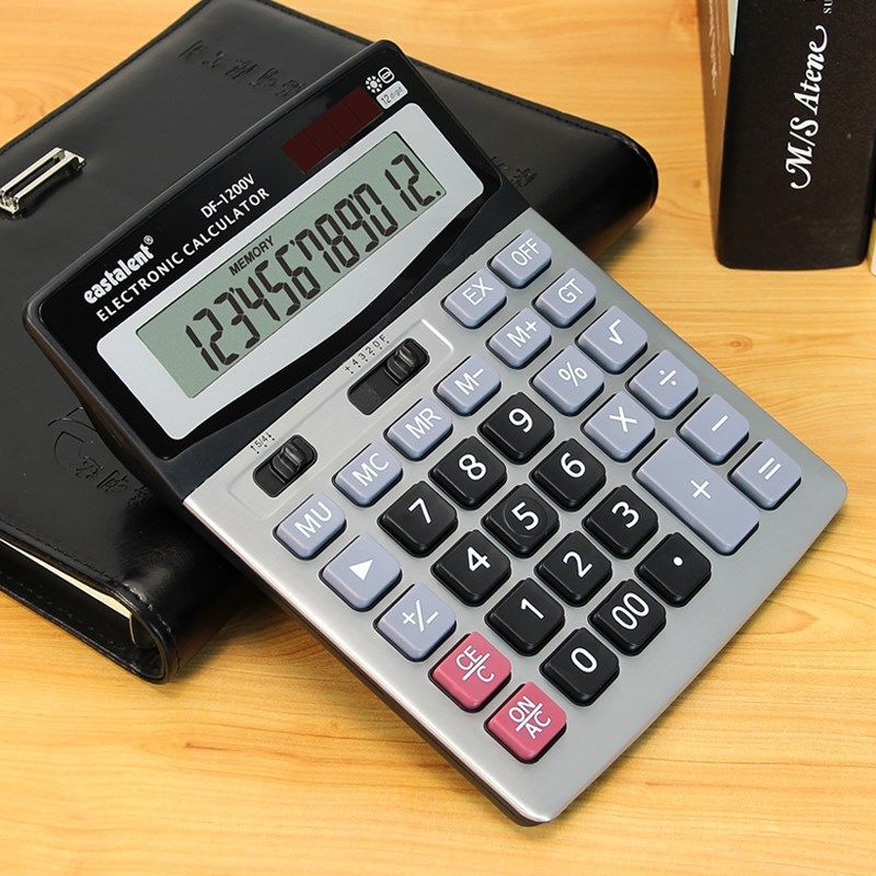 东方灵计算器金属大按键大屏幕真人说话大尺寸商务金融会计型